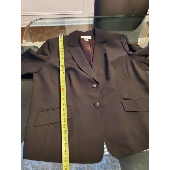 Jones Newyork Womens Black Polyester Two Buttons Single Breasted Blazer Size 22W - Picture 11 of 11
